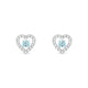 Desire | Boucles d'oreilles Aigue-marine Ronde