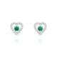 Desire | Round Emerald Earrings