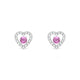Desire | Boucles d'oreilles Saphir Rose Rond