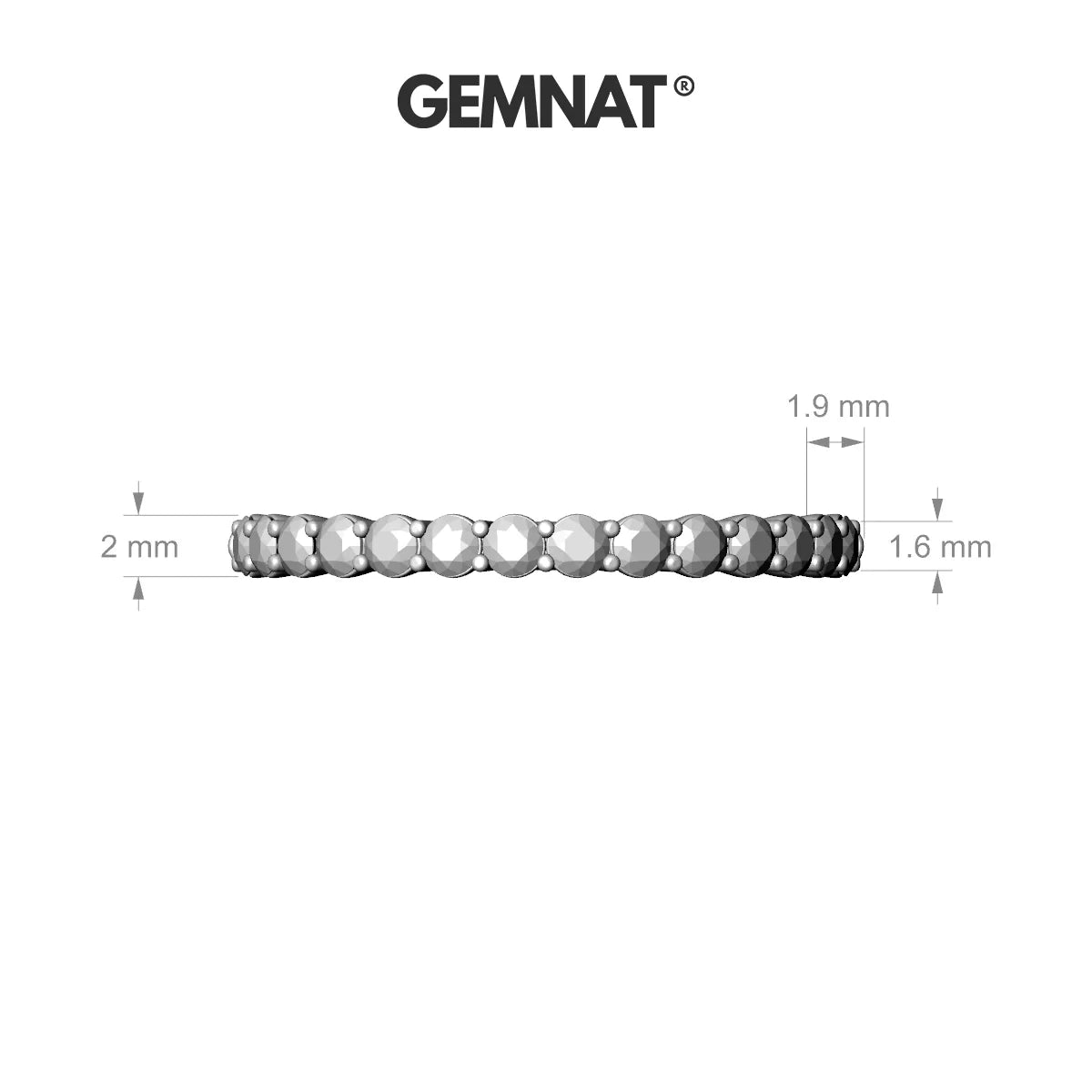 Destiny | 18k Rose Gold 2 mm Round Emerald Ring