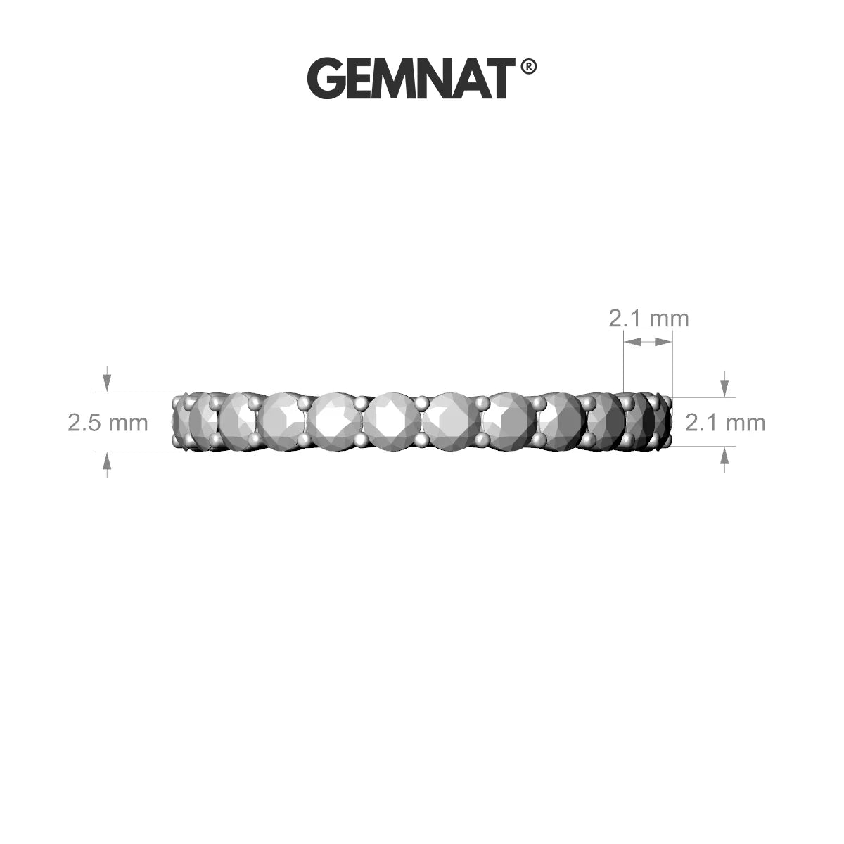 Destiny | 18k Rose Gold 2.5 mm Round Diamond Ring