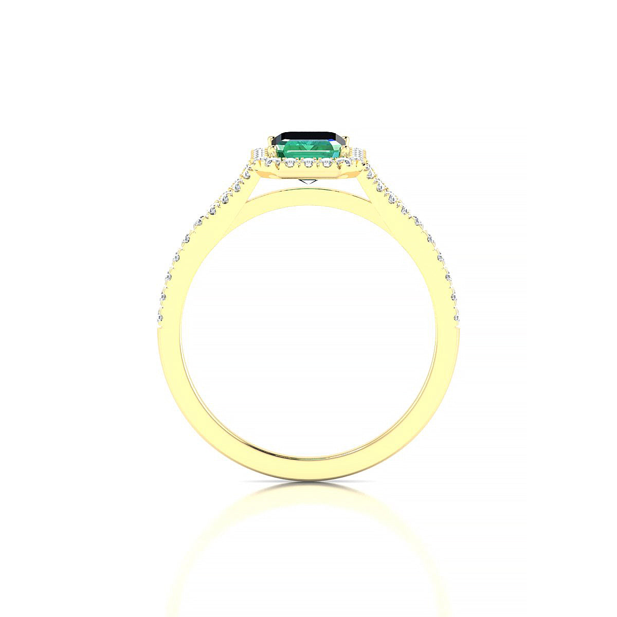Dream | 18k Yellow Gold 7 x 5 mm Emerald Emerald Ring