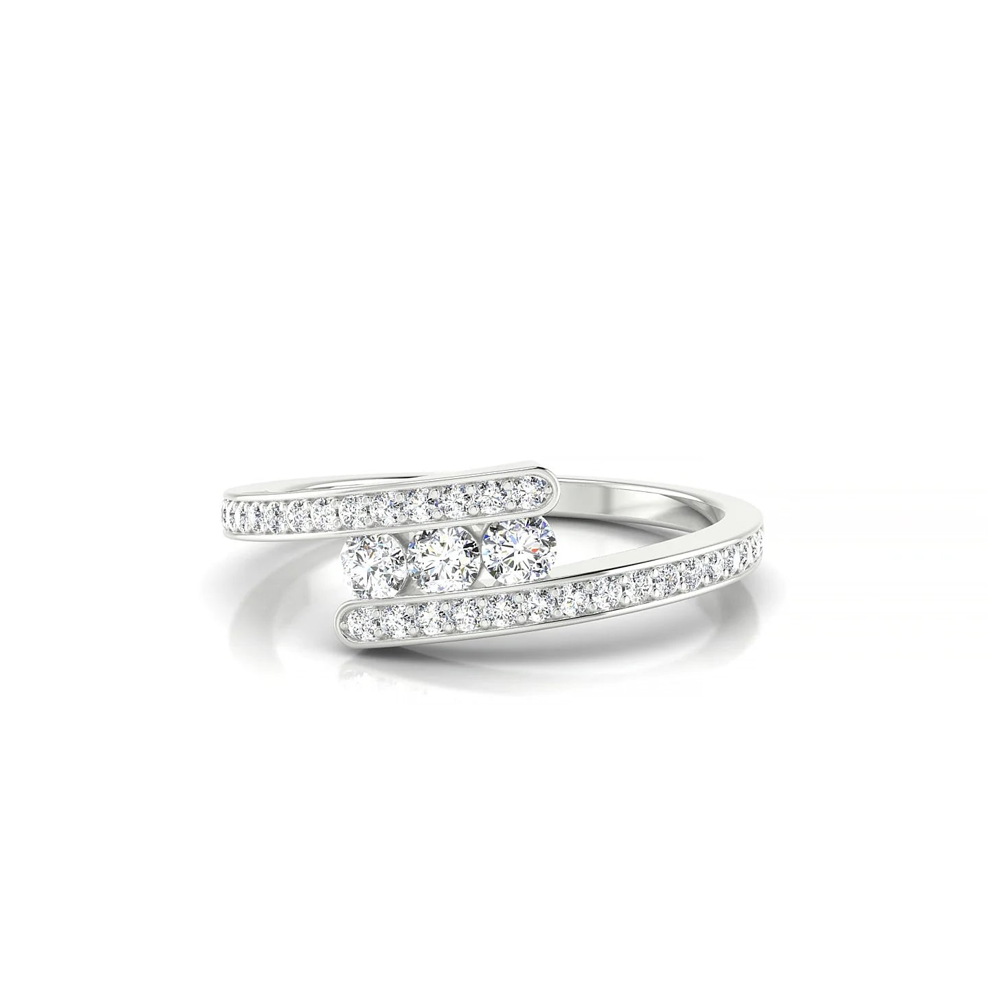 Drift | 18k White Gold 2.5 mm Round Diamond Ring