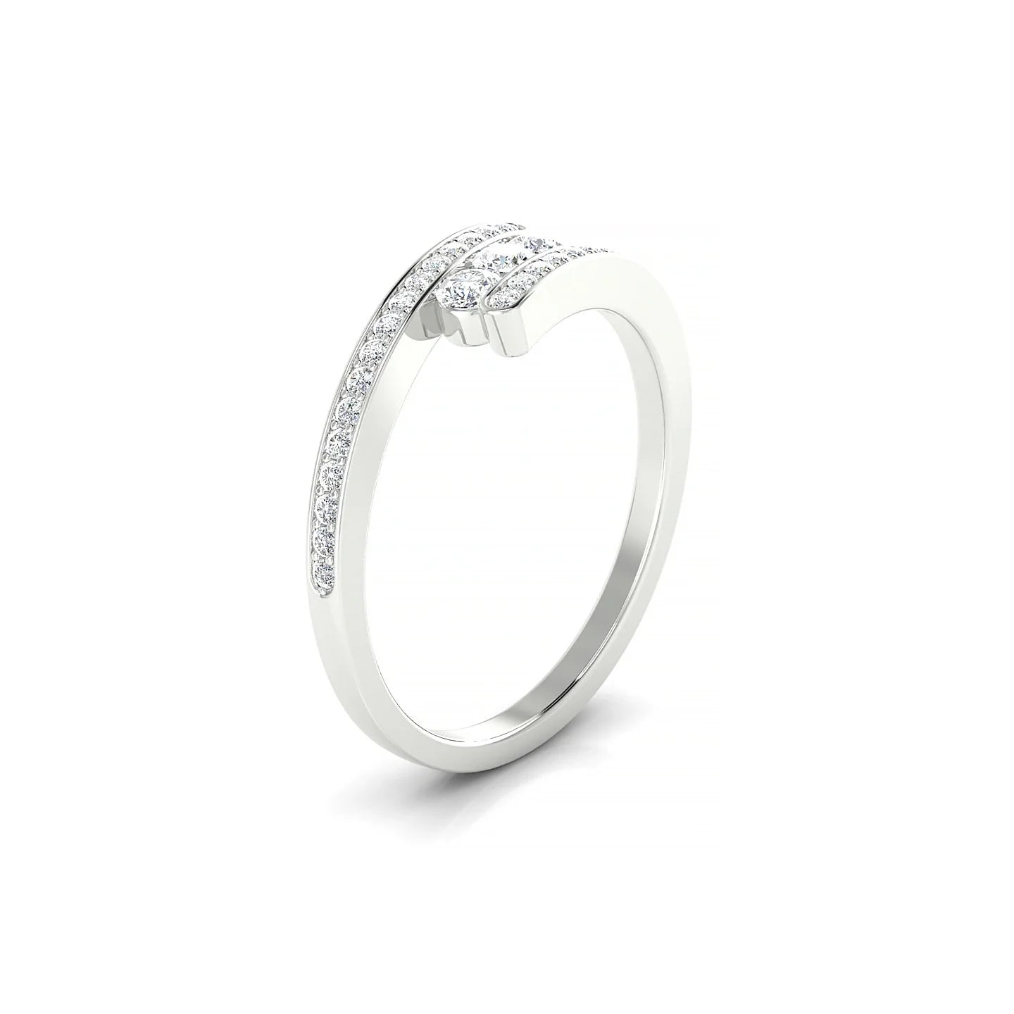 Drift | 18k White Gold 2.5 mm Round Diamond Ring