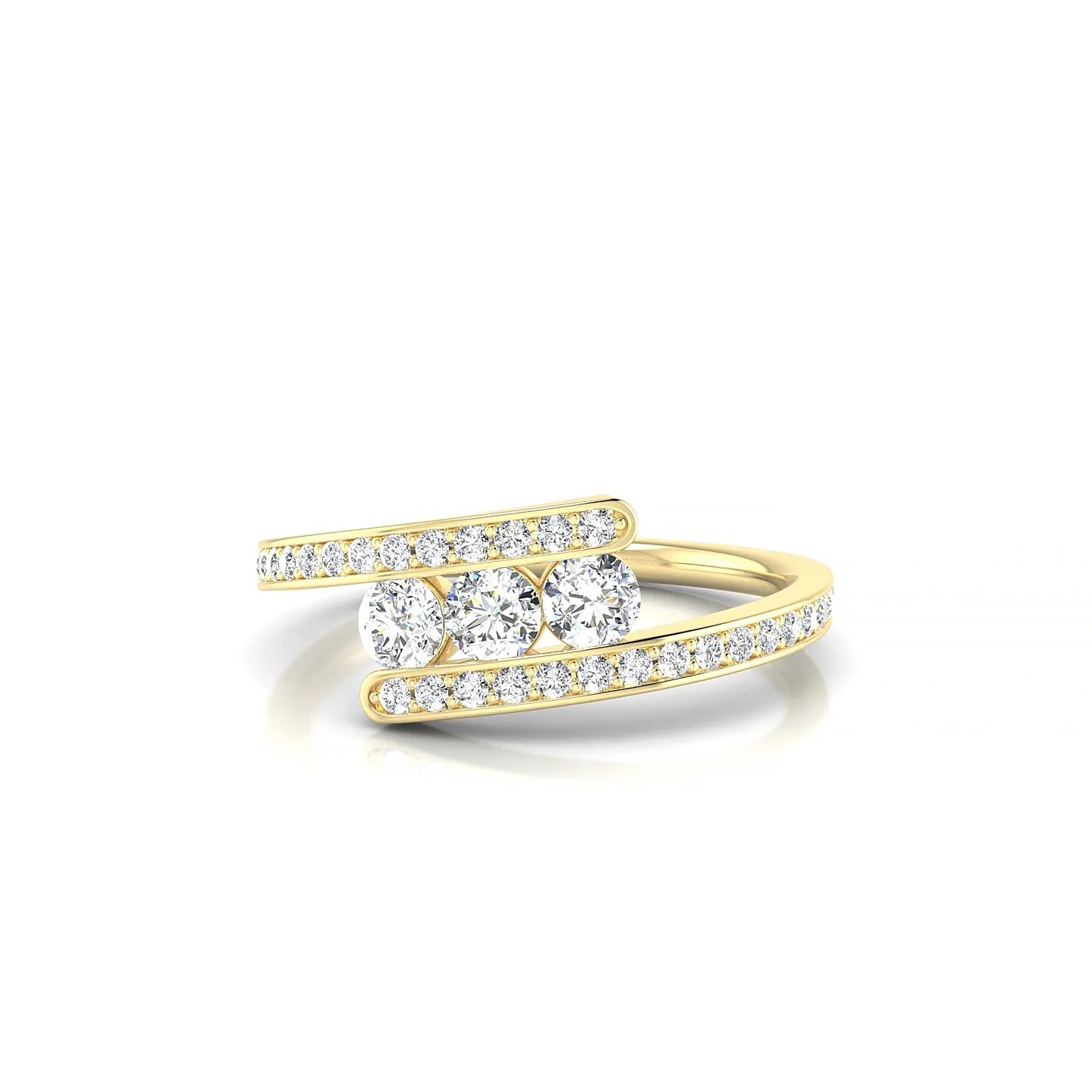 Drift | 18k Yellow Gold 3 mm Round Diamond Ring