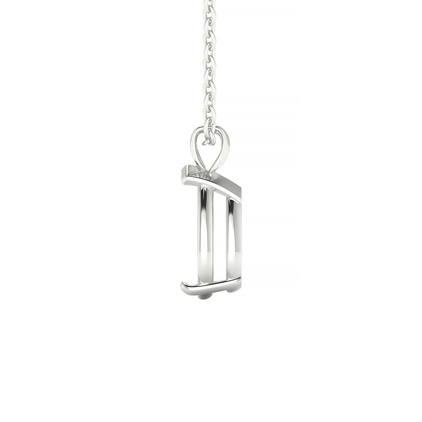 Drop Pear 2-2.99 ct | 18k White Gold Solitaire Pendant