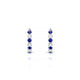 Eden | Boucles d'oreilles Créoles Saphir & Diamant Rond