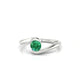 Embrace | Round Emerald Ring