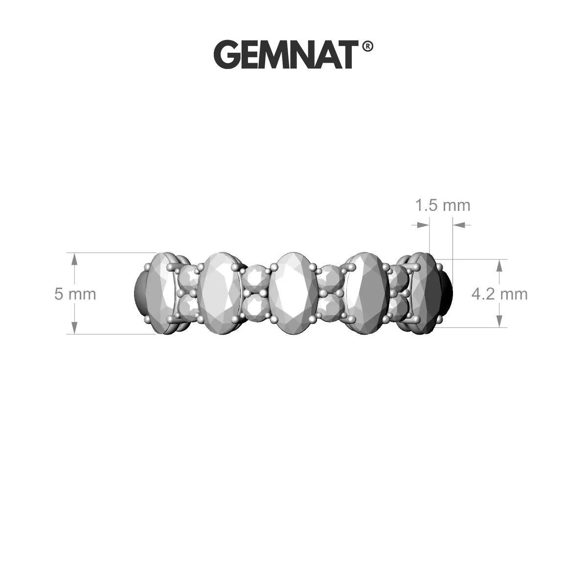 Eminence | 18k Rose Gold 5 x 3 mm Oval Topaz Ring