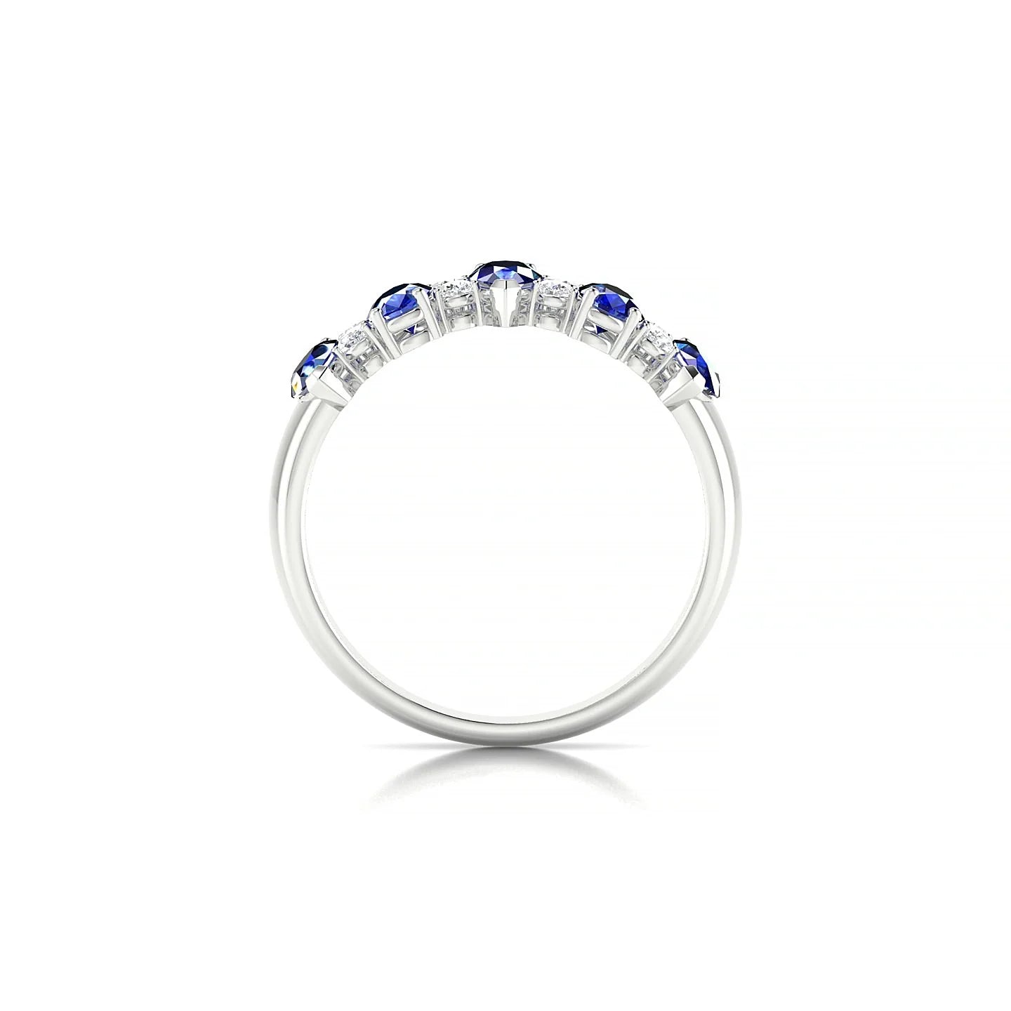 Eminence | 18k White Gold 5 x 3 mm Pear Sapphire Ring