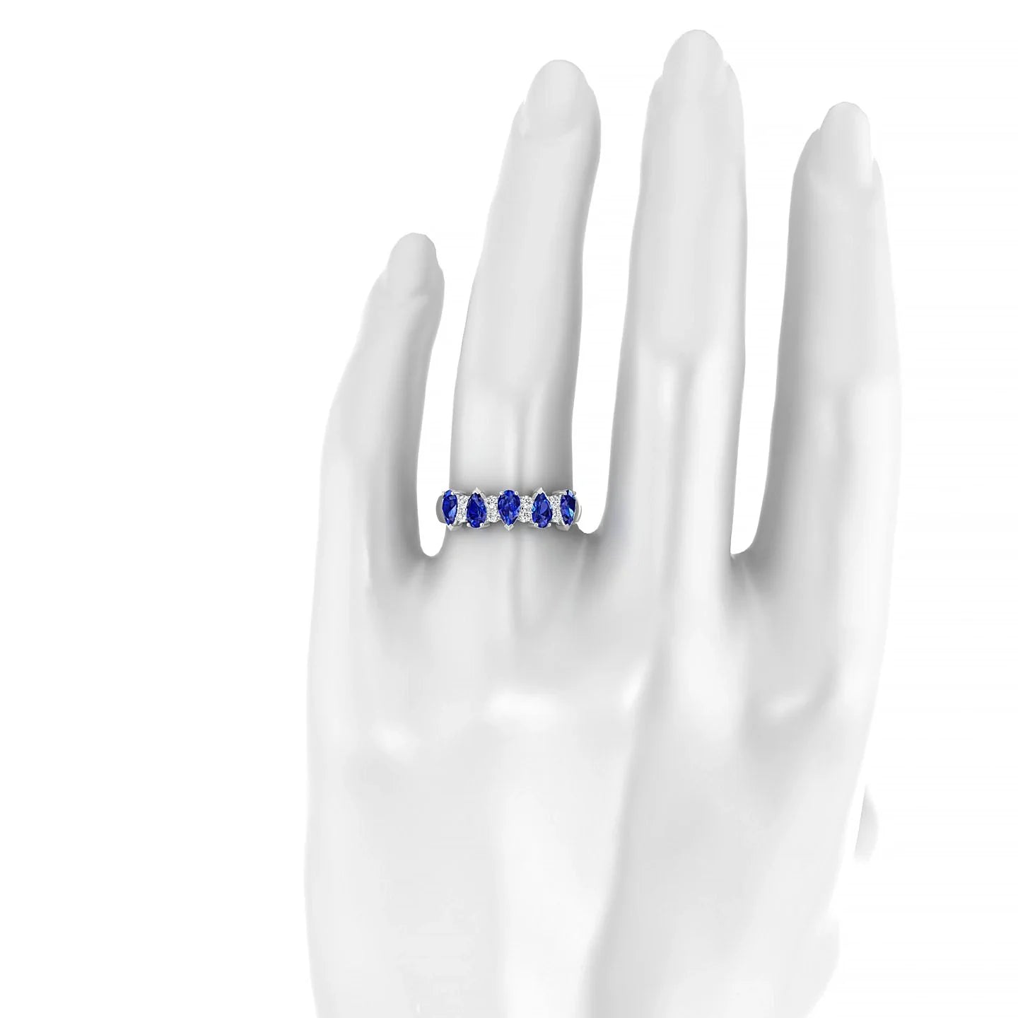 Eminence | 18k White Gold 5 x 3 mm Pear Sapphire Ring