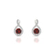 Essence | Boucles d'oreilles Grenat Rond
