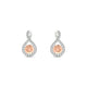 Essence | Round Morganite Earrings