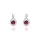 Essence | Boucles d'oreilles Rhodolite Ronde