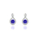 Essence | Boucles d'oreilles Tanzanite Ronde