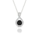 Essence | Pendentif Diamant Noir Rond