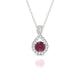 Essence | Round Rhodolite Pendant
