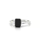Everlasting | Bague Diamant Noir Émeraude