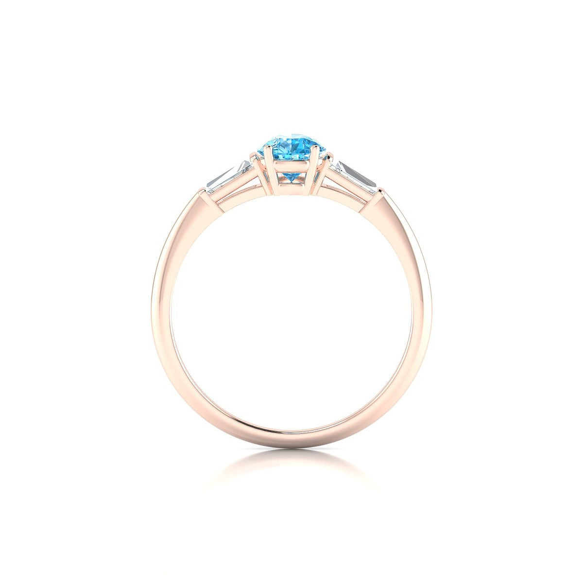 Everlasting | 18k Rose Gold 7 x 5 mm Pear Topaz Ring
