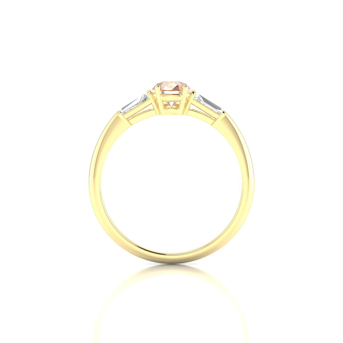 Everlasting | 18k Rose Gold 7 x 5 mm Pear Sapphire Ring