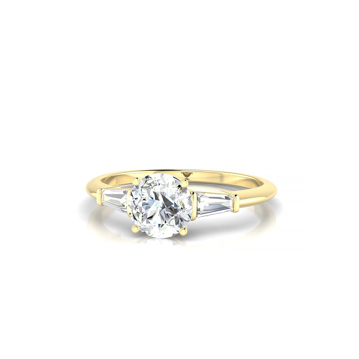 Everlasting | 18k Yellow Gold 5.7 mm Round Diamond Ring