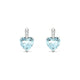 Exquisite | Heart Aquamarine Earrings