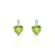 Exquisite | Boucles d'oreilles Péridot Cœur