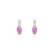 Exquisite | Boucles d'oreilles Saphir Rose Ovale