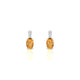 Exquisite | Boucles d'oreilles Citrine Ovale