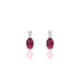 Exquisite | Boucles d'oreilles Rhodolite Ovale