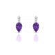 Exquisite | Pear Amethyst Earrings