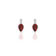 Exquisite | Pear Garnet Earrings