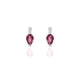 Exquisite | Boucles d'oreilles Rhodolite Poire