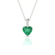 Exquisite | Heart Emerald Pendant