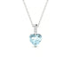 Exquisite | Heart Aquamarine Pendant