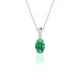 Exquisite | Oval Emerald Pendant