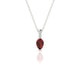 Exquisite | Pear Garnet Pendant