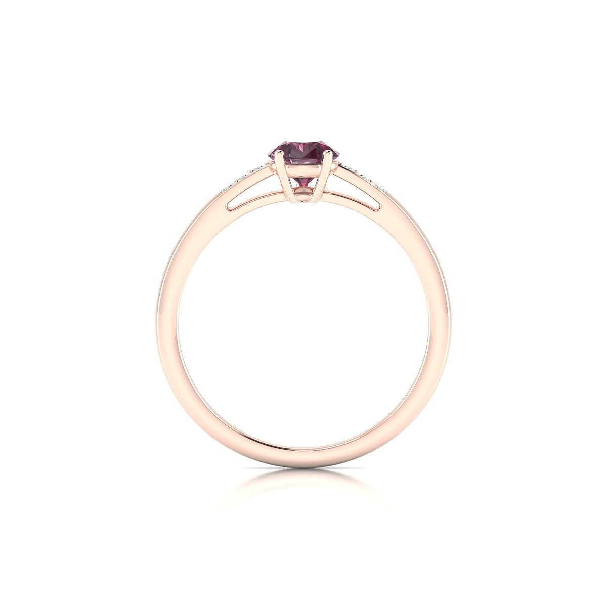Exquisite | 18k Rose Gold 7 x 5 mm Pear Rhodolite Ring