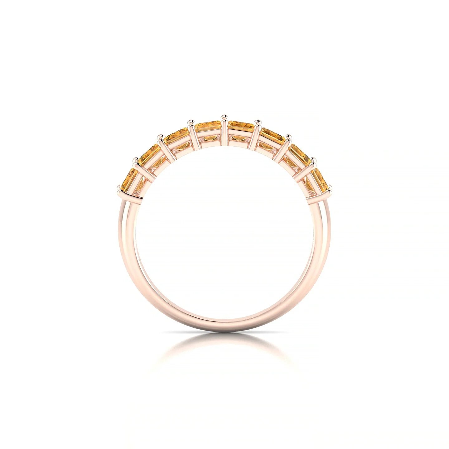 Faith | 18k Rose Gold 5 x 3 mm Emerald Citrine Ring