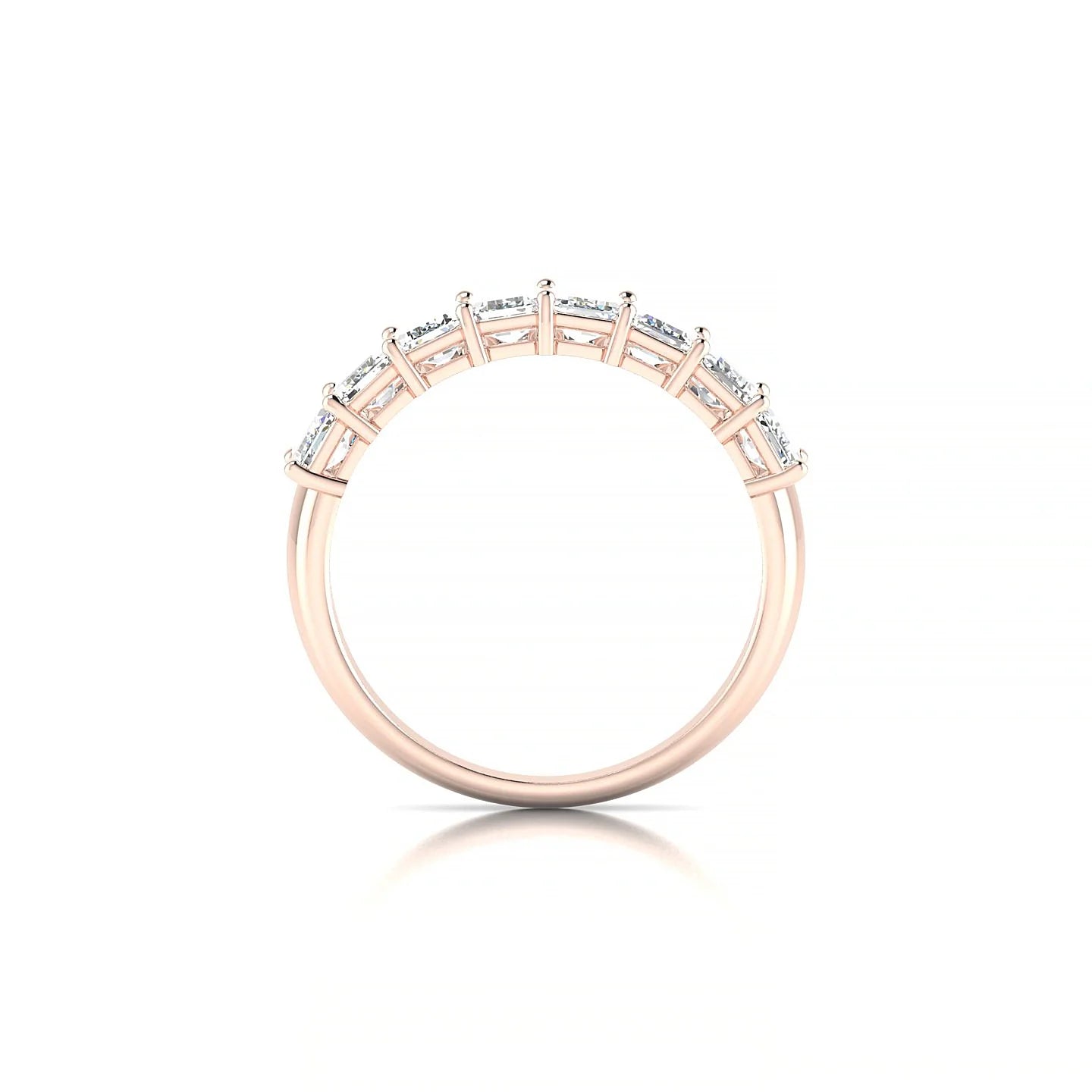 Faith | 18k Rose Gold 5 x 3 mm Emerald Diamond Ring
