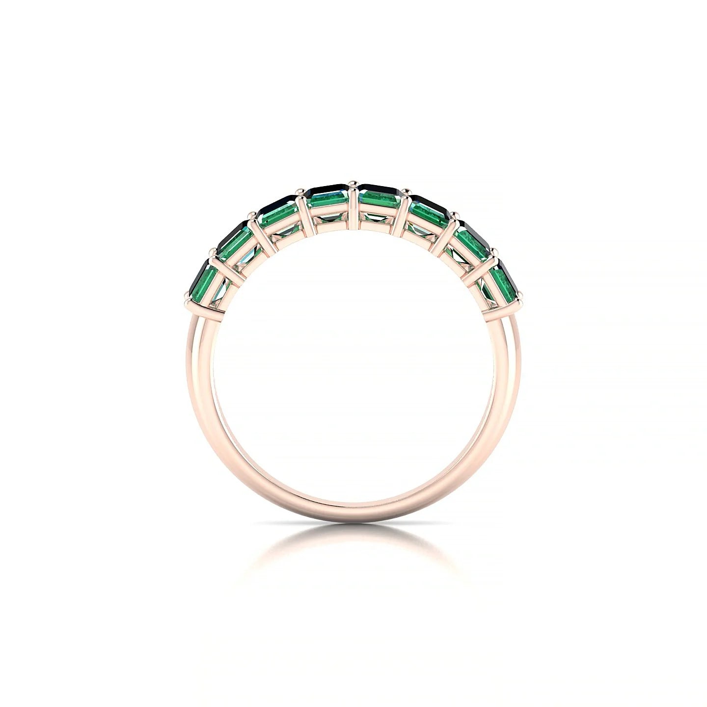 Faith | 18k Rose Gold 5 x 3 mm Emerald Emerald Ring