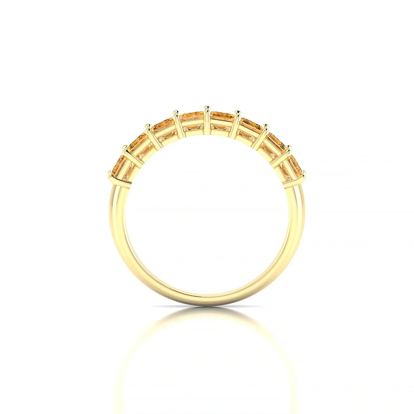 Faith | 18k Yellow Gold 5 x 3 mm Emerald Citrine Ring