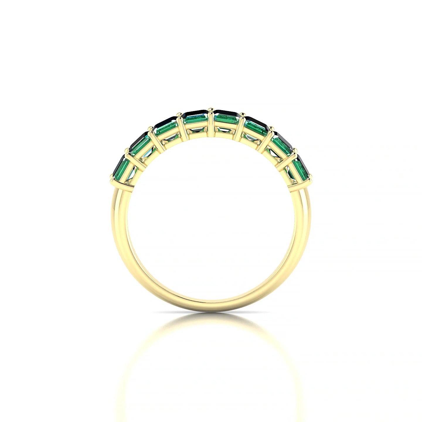 Faith | 18k Yellow Gold 5 x 3 mm Emerald Emerald Ring