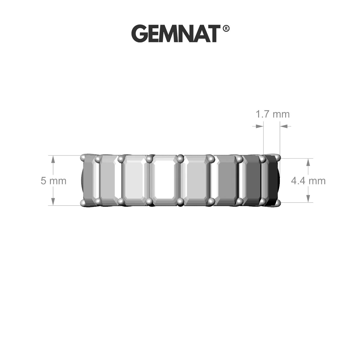 Faith | 18k White Gold 5 x 3 mm Emerald Citrine & Diamond Ring