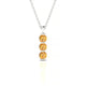 Fall | Round Citrine Pendant