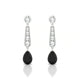 Favor | Boucles d'oreilles Diamant Noir Poire
