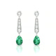 Favor | Pear Emerald Earrings