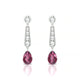 Favor | Boucles d'oreilles Rhodolite Poire