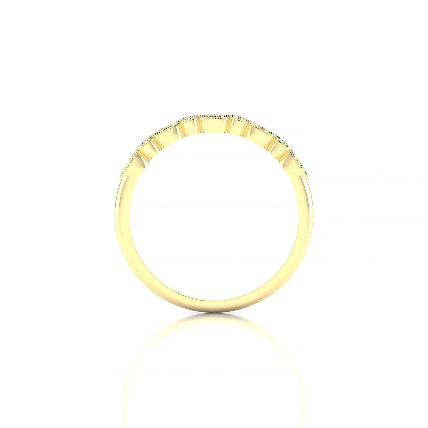 Finesse | 18k Yellow Gold 3 x 1.5 mm Marquise Emerald Ring