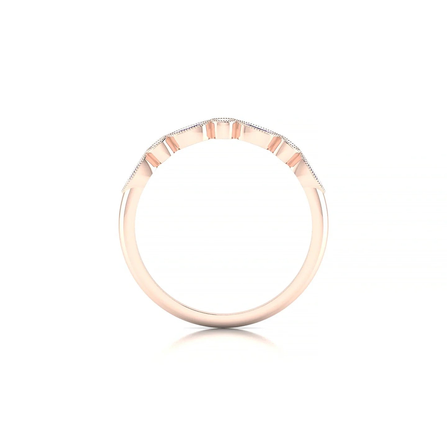 Finesse | 18k Rose Gold 4 x 2 mm Marquise Amethyst Ring